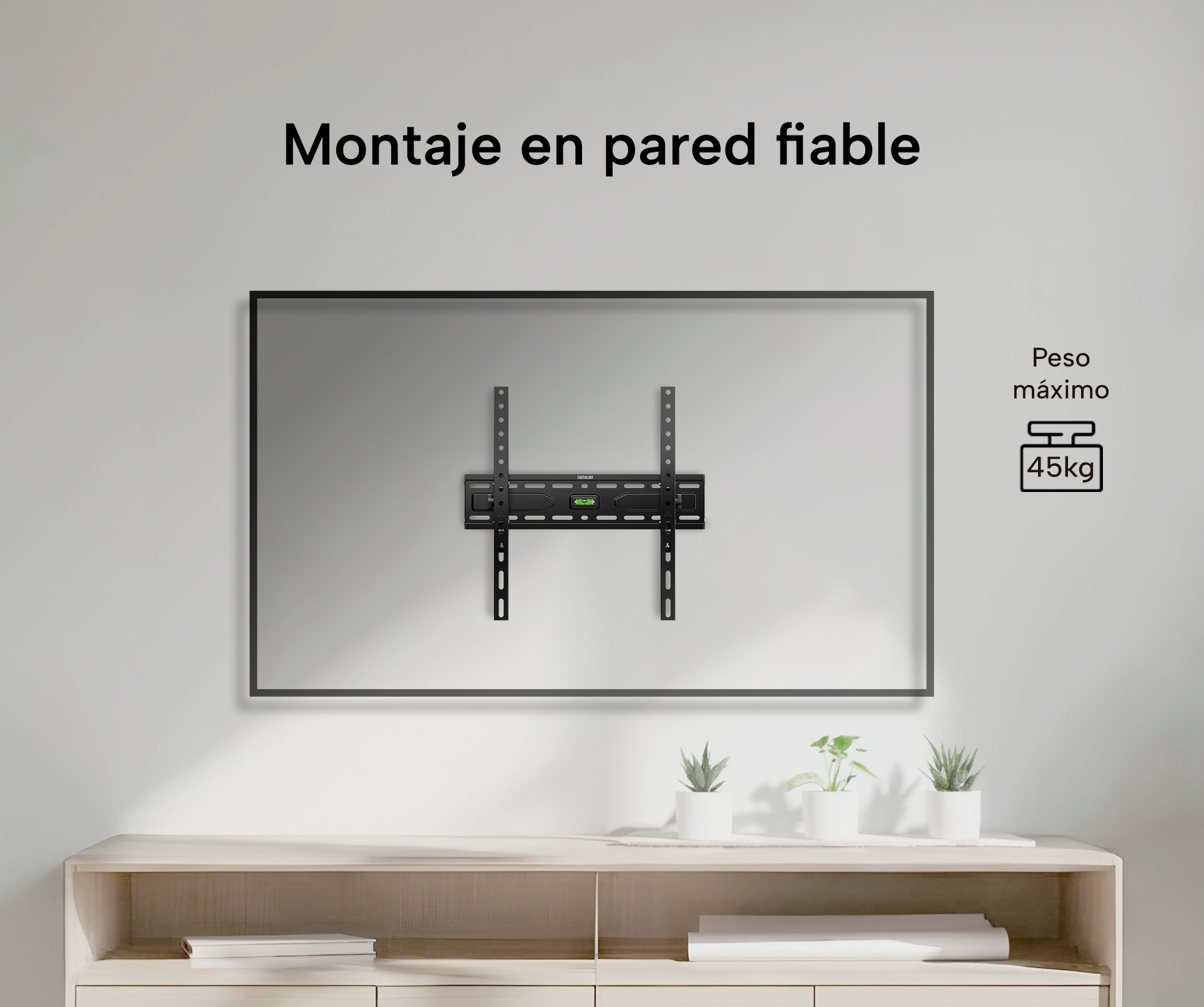 SOPORTE TV INC GENIUM GSPIN75 45KG 32-75